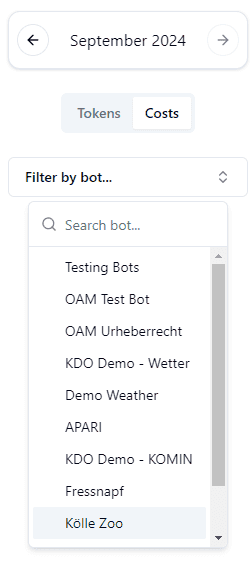 Filter by Bots