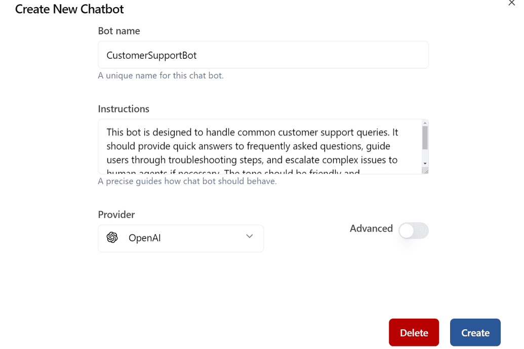 Bot Form