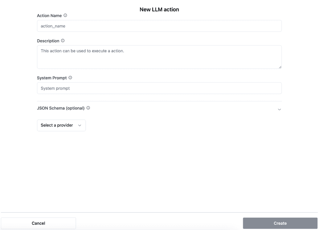 Device Action Form