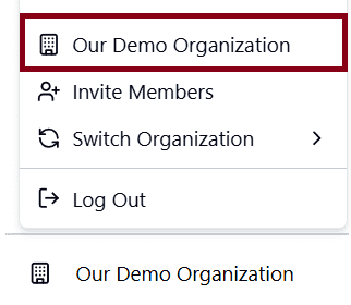 Navigate to Organization Management